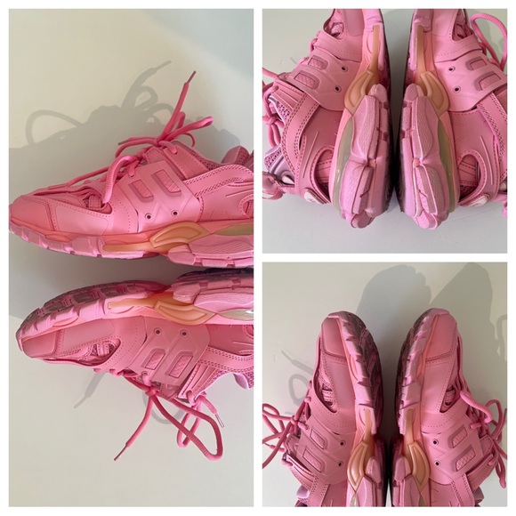 LIKE NEW Balenciaga Track Trainer Sneaker Bubblegum Pink Running Sneakers 38 8 - Picture 15 of 17
